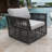 Graphite Wicker Outdoor Lounge Chair with Cushions-27356189