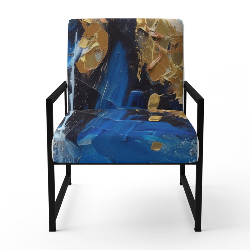 Fauteuil d'appoint Creel, Noir, noir, noir, noir