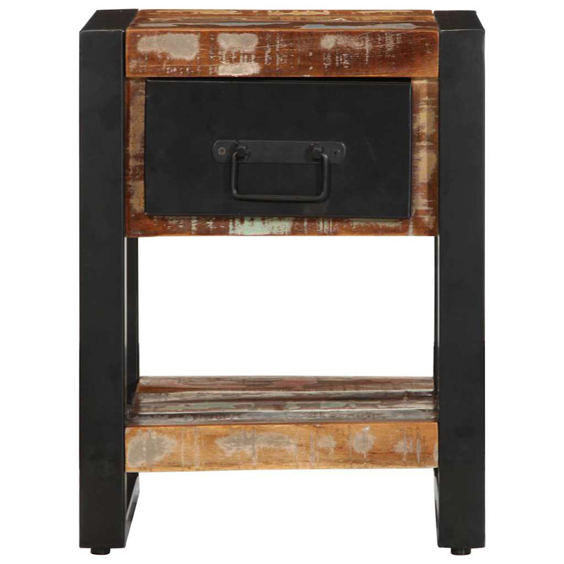 Amijah 35cm W Iron Bedside Table