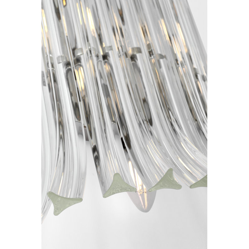 AERIN Rhine 21" Sconce with Crystal, Polished Nickel