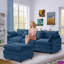 Canapé modulaire en chenille de 105 po avec repose-pieds Jack Avrilynn-27904836