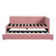 Lit de jour rembourré avec couchette simple pour canapé-lit, pas de sommier tapissier, tissu en lin-261654715
