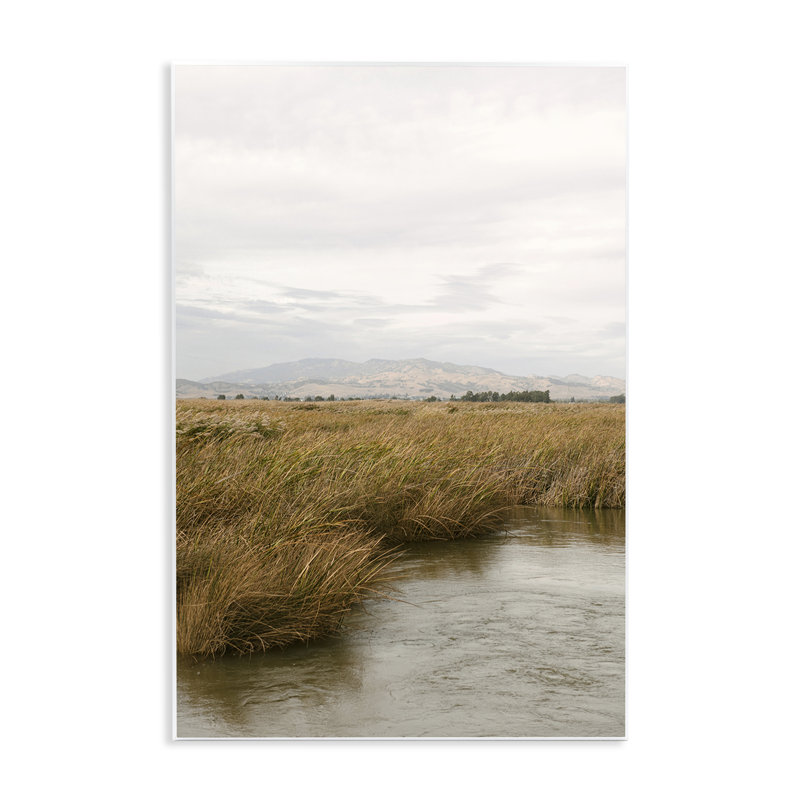  «Marshland with Distant Mountain», art mural par Crystal Lynn Collins, H 19 po x l 13 po