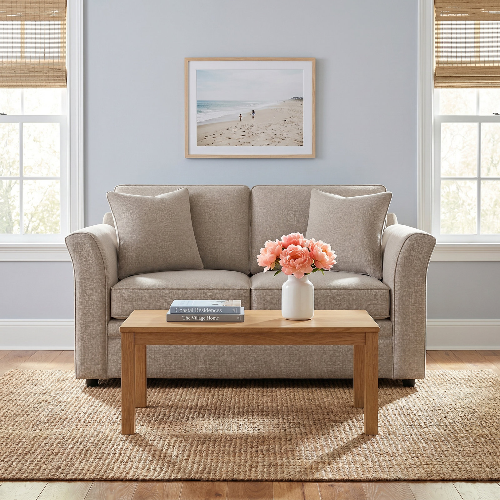 Northfield 62'' Upholstered Sofa, Lapis Plaid; 0126-63