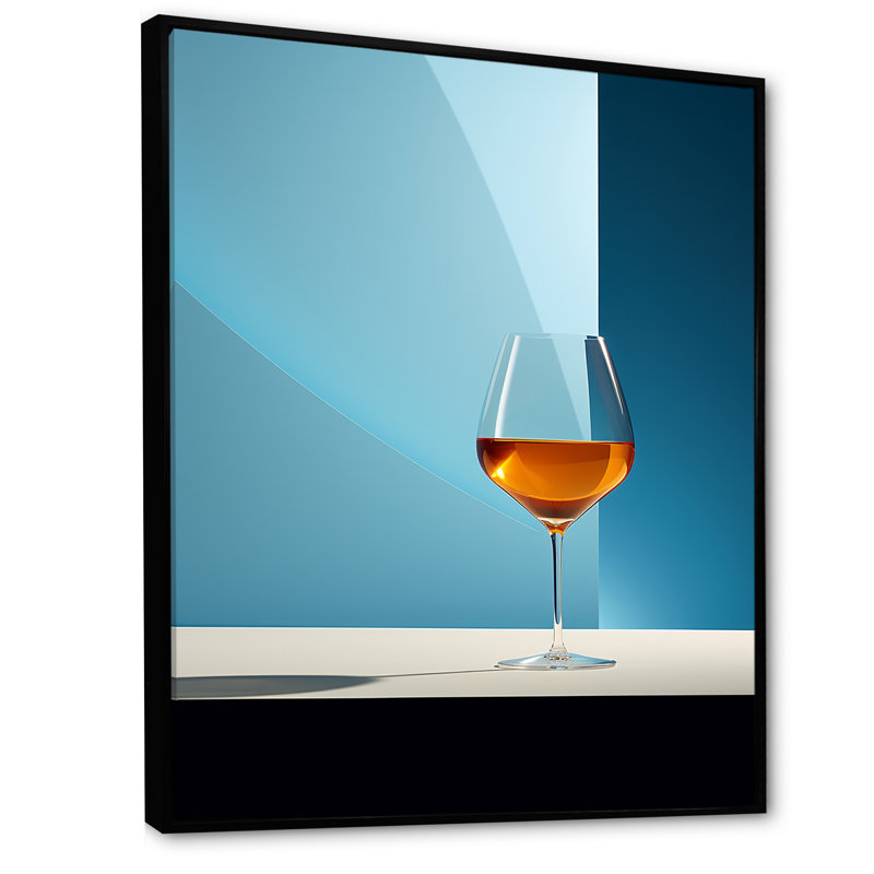 «Aperitifs Allure I» sur toile, H 20 po x l 12 po x P 1 po, Cadre flottant noir