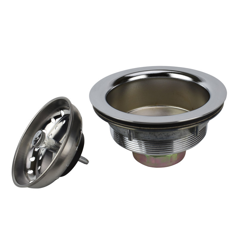 Basket Strainer, Polished Chrome
