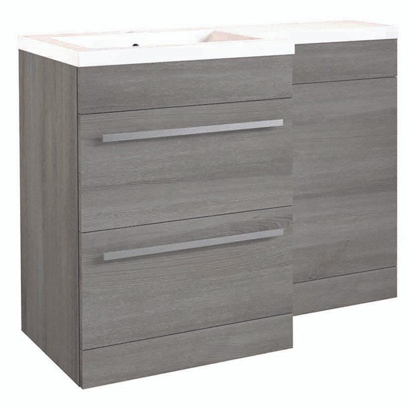 Clifton 600mm Wall Mounted Single Bathroom Vanity with Vitreous China Basin