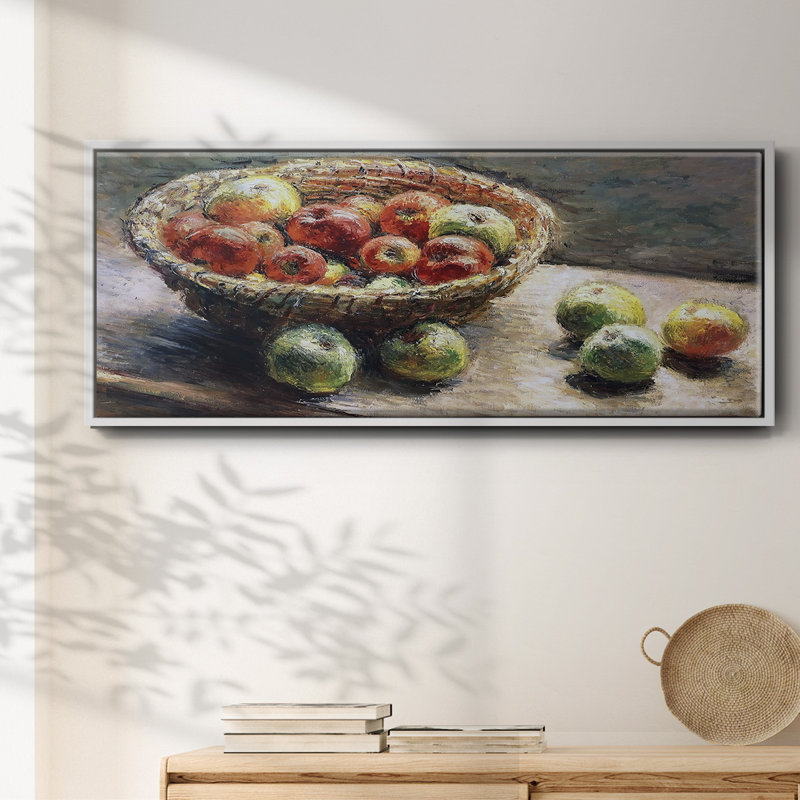 The Plate with Apples, 1880- Framed Canvas