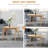 55" Solid Wood Kitchen Table, Drop Leaf Tables For Small Spaces, Folding Dining Table, Natural