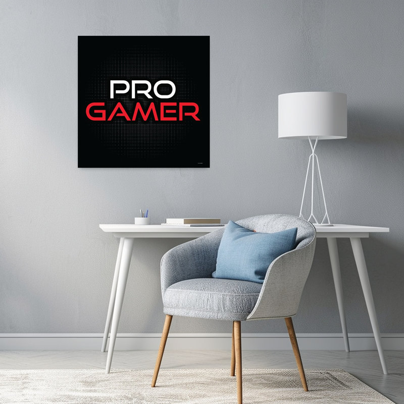 Pro Gamer, art abstrait contemporain, H 24 po x l 24 po
