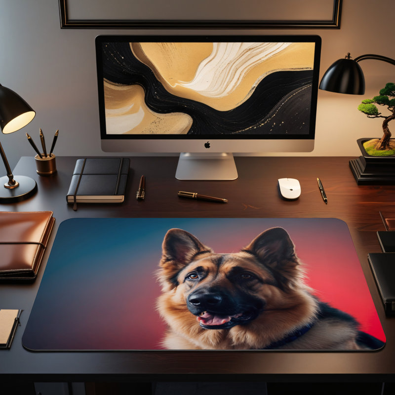 Polyester Desk Pad, 14.4x12.1