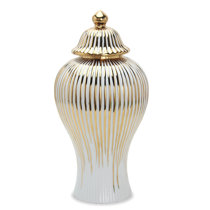 Global Views Hemp Etched Gold Metal Table Vase - Wayfair Canada