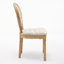 Ensemble de 2 chaises d'appoint rembourrées ovales et capitonnées-921324029
