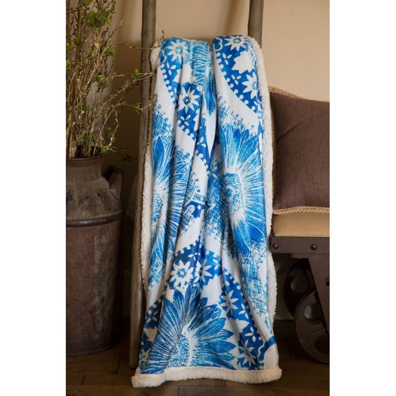  Couverture en sherpa Chakra Blossom