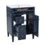 Meuble-lavabo de salle de bain avec lavabo supérieur, armoire de rangement, 2 tiroirs et un tiroir basculant-129948154