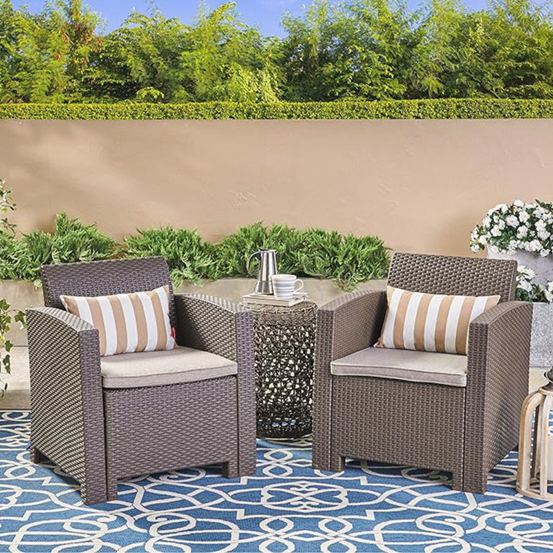 Ensemble de fauteuils club d'extérieur polyvalent pour se détendre et se divertir