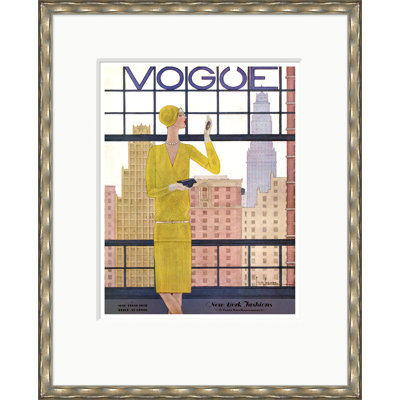 Vogue Cover, New York Fashions, Georges Lepape, May 1, 1928 Print by Condé Nast