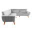 Canapé moderne modulaire en similicuir 2 pièces-1529356838