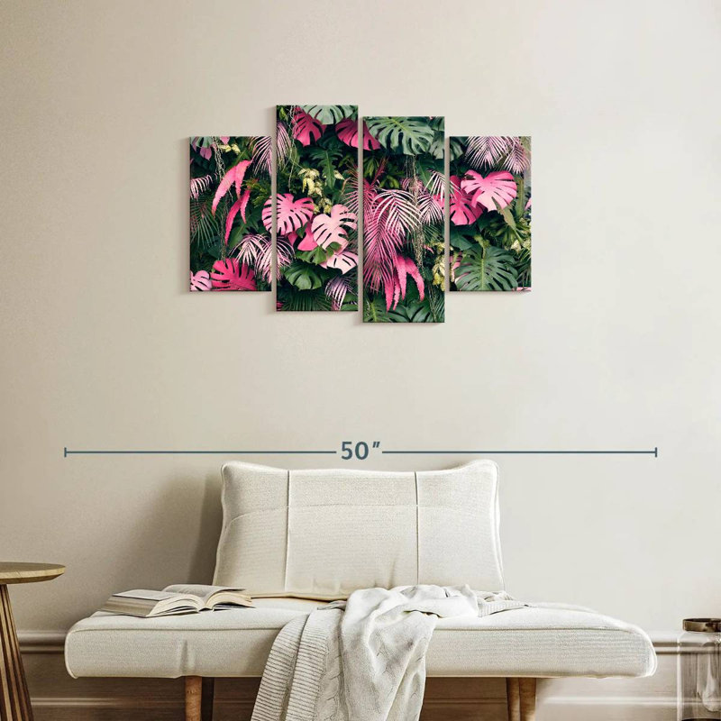 Harnek Pink Summer Monstera, 22" H x 36" W