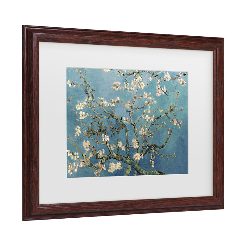«Almond Blossoms» par Vincent Van Gogh, Brun, H 18,75 po x l 22,75 po x P 0,75 po