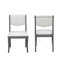 Ensemble de 2 chaises de salle à manger avec cadre ergonomique traditionnel en bois massif avec dossier ergonomique pour une utilisation confortable dans la cuisine ou le vestibule-535487014