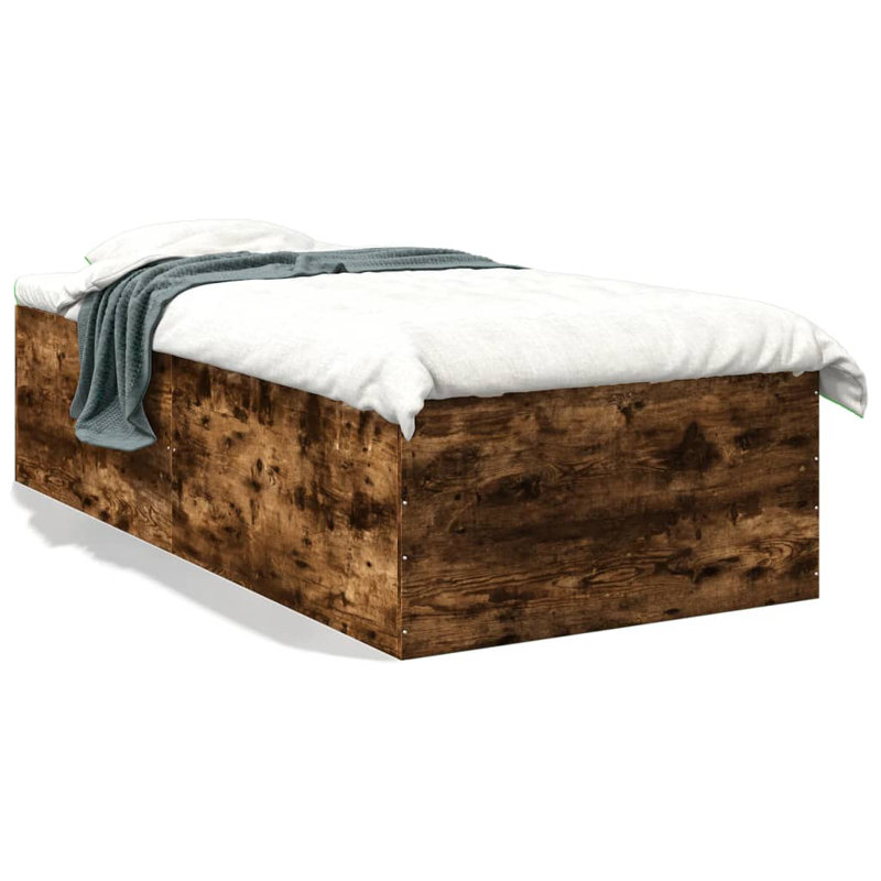 Pautauros Bed, Small Single (75 x 190 cm), Smoked Oak