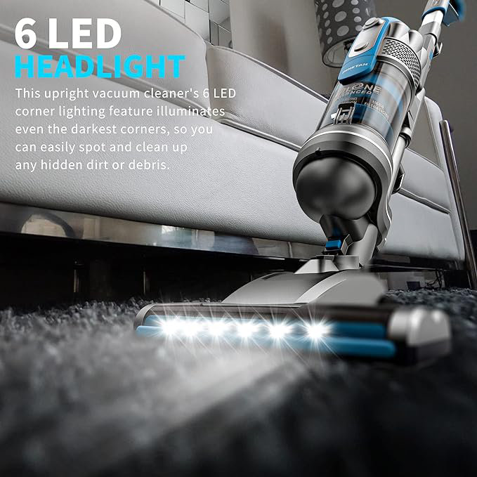 Pinetan Powerlift Lightweight Upright Vacuum Cleaner, Corded 600w