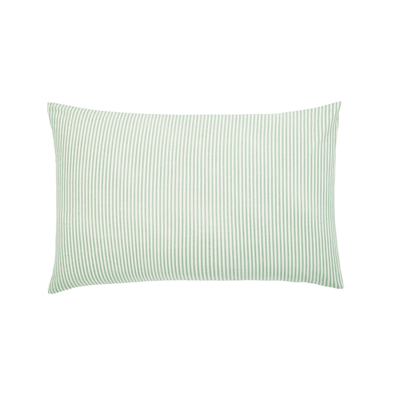 Twill Stripe Duvet Cover Set, Single Duvet Cover + 1 Pillowcase, Green Striped