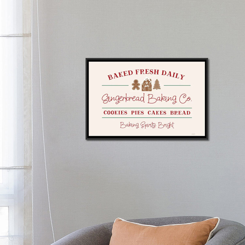 Bake Spirits Bright - reproduction d'art murale - toile encadrée, Cadre flottant sans passe-partout, H 18 po x l 26 po, Noir