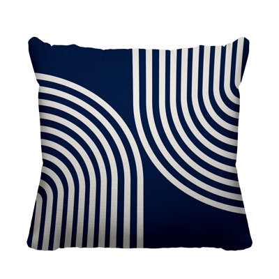 Kumba  Minimalist Rainbow Indoor/Outdoor Throw Pillow