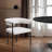 Malin Vegan Leather Arm Chair Dining Chair-474285694
