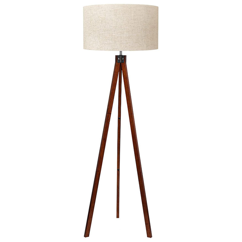 Lampe trépied 61 po Avangaline, Brun