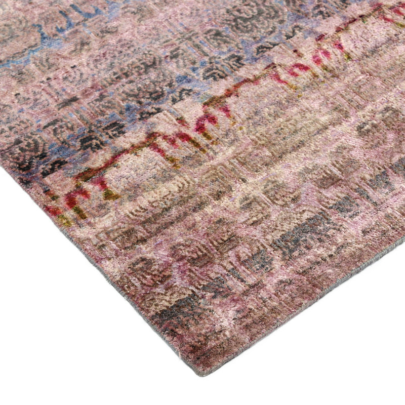 Pink Alchemy Transitional Silk Runner - 2'11" x 8'10"