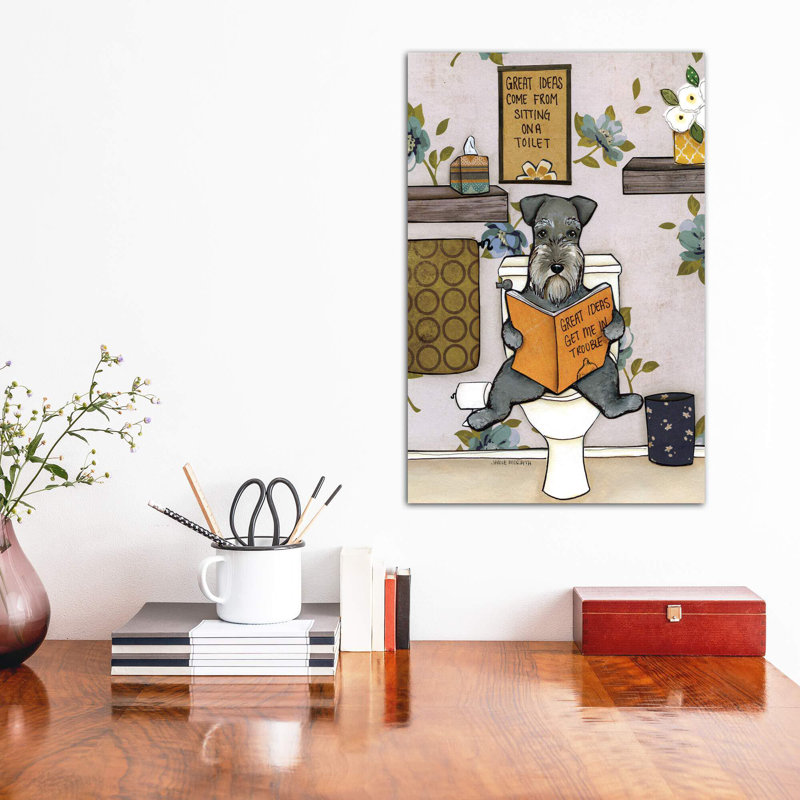 «Great Ideas» par Jamie Morath - impression d'art graphique, Toile tendue, H 12 po x l 8 po x P 0,75 po