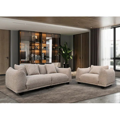 Ensemble de canapé et chaise surdimensionnée Halimah