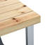 Kamile 85.5cm Solid Wood Rectangular Folding Table with 2 Chairs