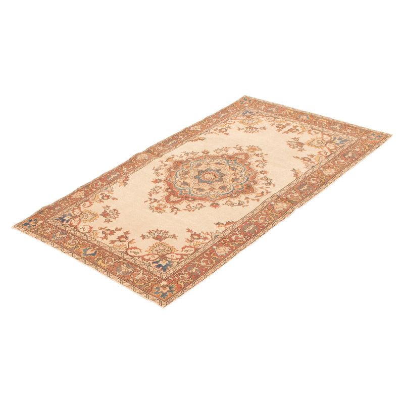 Tapis crème rétro Vincente 3 pi 10 po x 6 pi 10 po