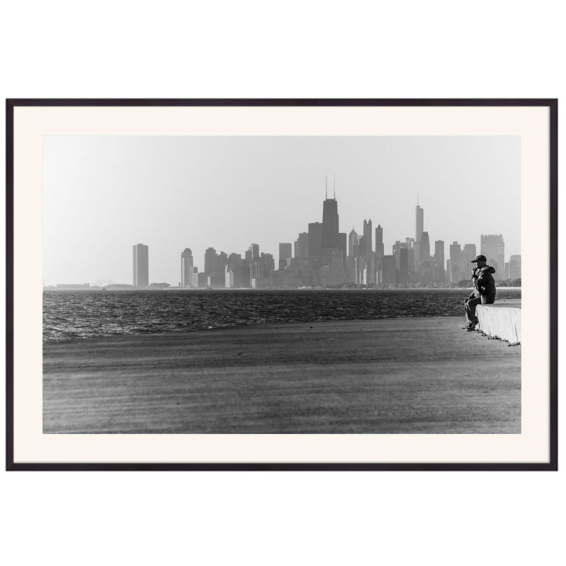 Contemplation In Gray Print by Ted Glasoe