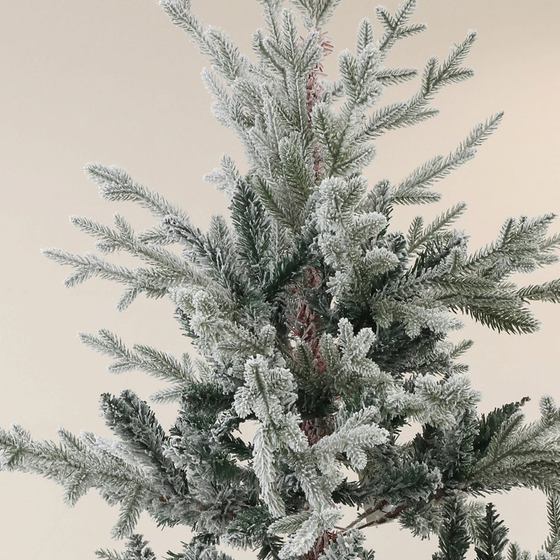 Arbre de Noël artificiel pin 7,5 pi avec 1218 pi, support en métal pliable, assemblage facile, arbre de Noël à charnières pour les fêtes à la maison