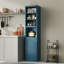 Armoire de rangement mince pour salle de bain avec portes et tablettes, étagère ouverte à 6 niveaux, armoire étroite, haute et mince, convenant aux petits espaces-1943075478