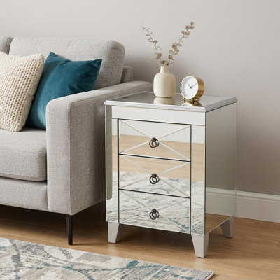 3 - Drawer Nightstand in White