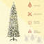 Arbre de Noël au crayon floqué pré-éclairé