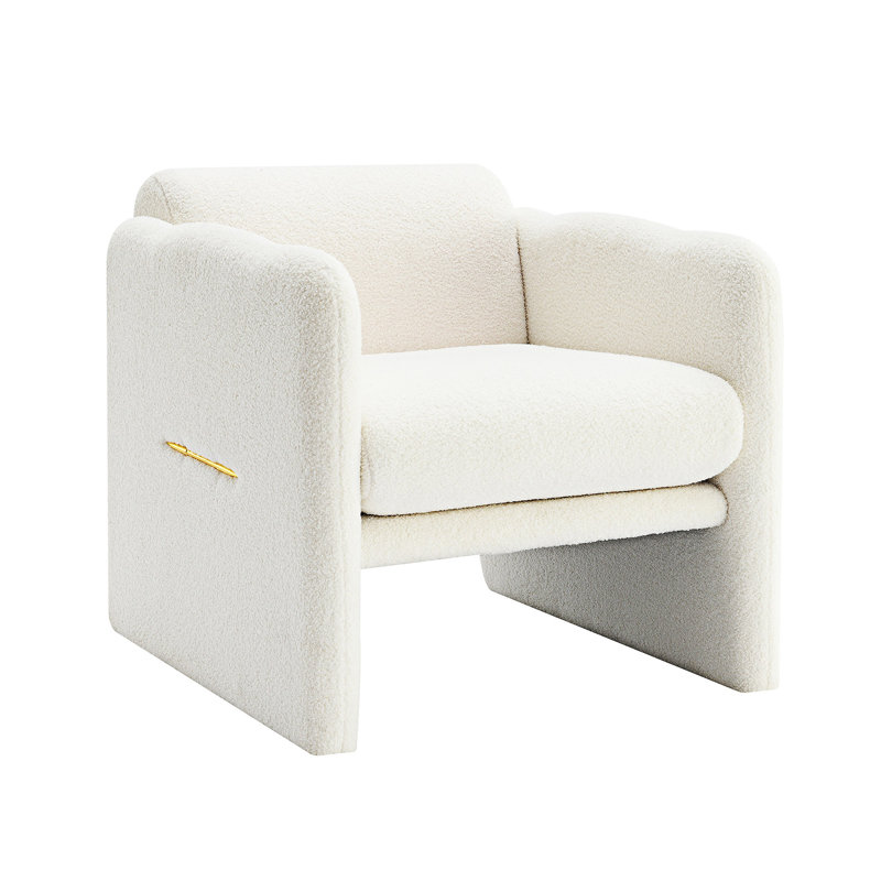 Chaise avec accoudoirs Modern, Ourson blanc