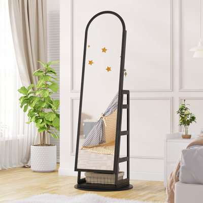 22"Wide Freestanding Jewelry Armoire with Mirror,LED
