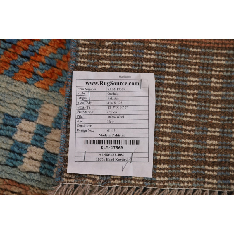 One-of-a-Kind 10'7'' X 13'7'' New Age Wool Area Rug in