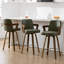 Tabouret de bar et de comptoir pivotant rembourré avec accoudoirs (ensemble de 3)-1839930457-1839930459