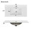 Meuble-lavabo traditionnel 36 po avec lavabo en céramique, armoire de salle de bain avec deux portes à fermeture douce et quatre tiroirs-111933330