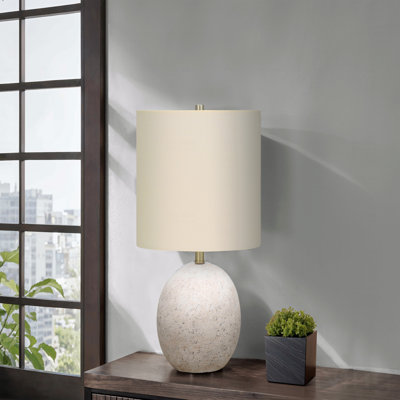Table Lamp  - 20"H,, Concrete, Shade