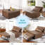 1 Seater Faux Leather Sleeper-707795673