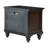 1-Drawer Nightstand Bedside Table Dark Oak